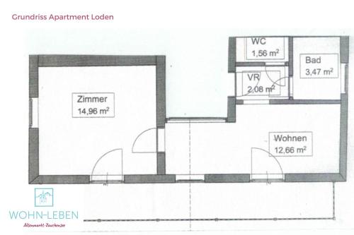 План на етажите на Wohn-Leben Altenmarkt Apartments