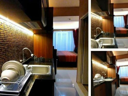 ครัวหรือมุมครัวของ Apartement Grand Asia Afrika Bandung by House Of Tofi