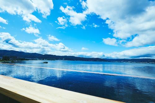 a view of a large body of water at Sui Suwako in Suwa