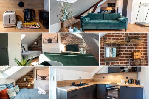 Una cocina o kitchenette en DOWNTOWN LOFT - CENTRE VILLE - WiFi - NETFLIX