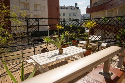 Uma varanda ou terraço em Apartamentos Acacio