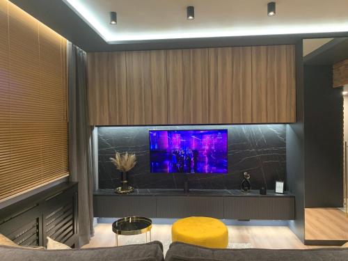 Televisor o centre d'entreteniment de Luxury Apartament Wyszyńskiego