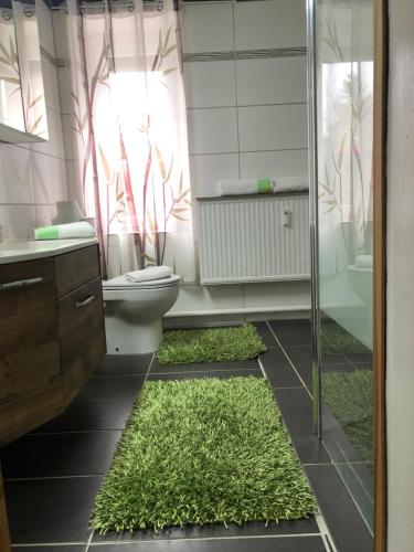 Knoblochs Ferienhof tesisinde bir banyo