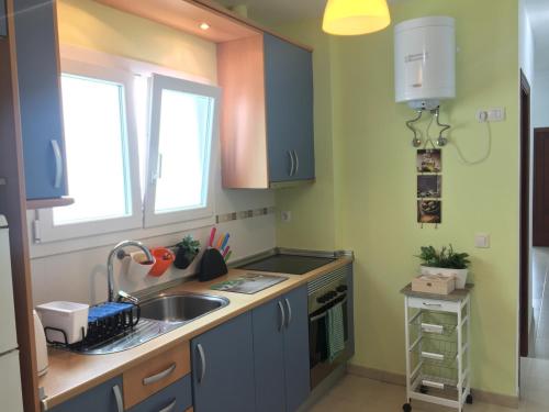 Apartamento Playa Las Canteras 주방 또는 간이 주방