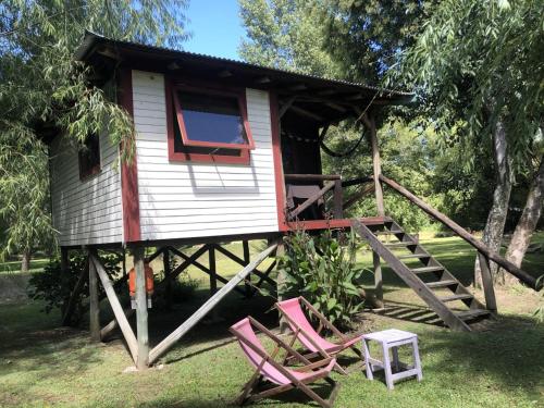 حديقة خارج Cabañas AlRío Quietud en Movimiento