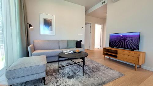 TV i/ili multimedijalni sistem u objektu Park Premium Apartments