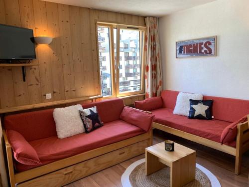 Prostor za sedenje u objektu Val Claret, Tignes T2 tout confort de 36m2