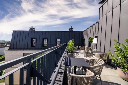 En balkon eller terrasse på Maestral