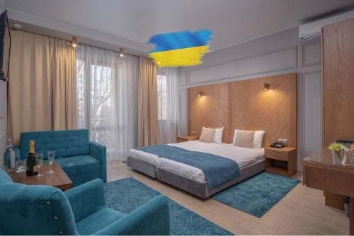 Posteľ alebo postele v izbe v ubytovaní Boomerang Boutique Hotel