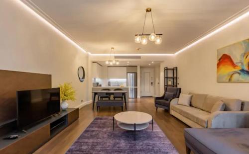 Χώρος καθιστικού στο Istanbul Taksim 360 Luxury Apartment