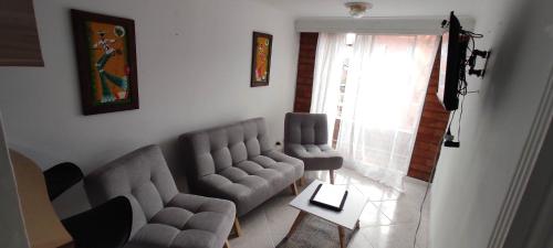 Istumisnurk majutusasutuses Hermoso Apartamento Ubicado en Zona Céntrica de Medellín