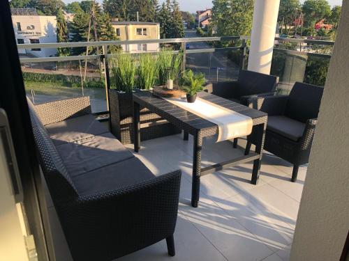 Балкон или терраса в Apartament Jantar