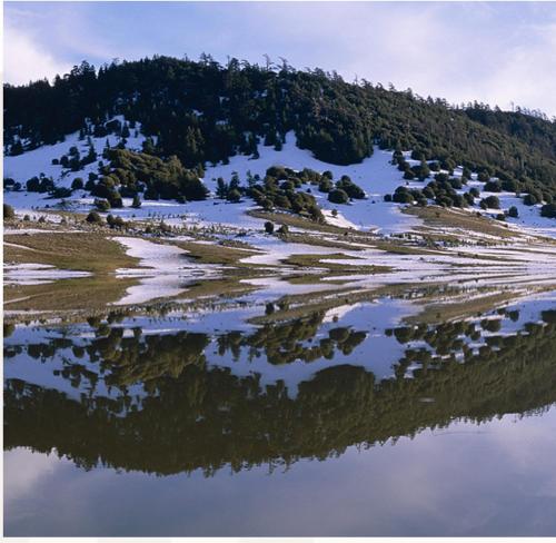 Peisaj natural din apropierea acestui chalet