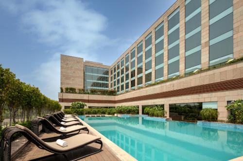 The swimming pool at or close to Hyatt Regency Chandigarh