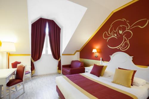 Krevet ili kreveti u jedinici u okviru objekta Gardaland Hotel