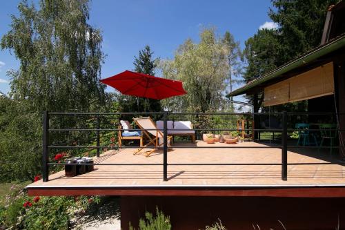 Cottage Veronika tesisinde bir balkon veya teras