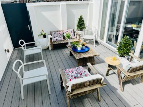 Балкон або тераса в Family Beach House Zandvoort City Center