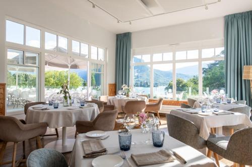 En restaurang eller annat matställe på Hôtel Beau Site Talloires B SPA