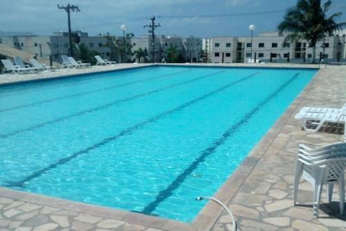 Swimming pool sa o malapit sa Apartamento espetacular com clube privativo