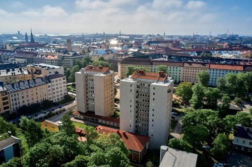 General view ng Helsinki o city view na kinunan mula sa aparthotel