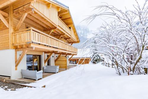 Morzine - Stylish 2 bed apartment near Les Prodains Gondola om vinteren