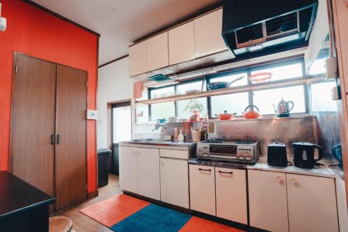 Dapur atau dapur kecil di SLOW HOUSE kesennuma - Vacation STAY 30922v