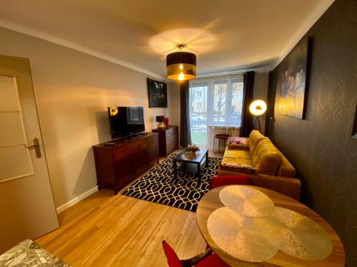 Телевизия и/или развлекателен център в Apartament Golden Studio