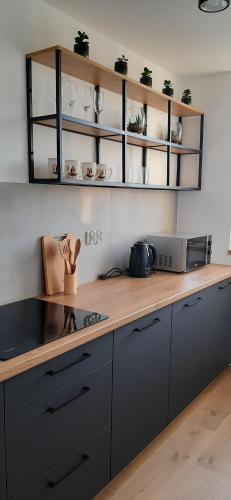 Una cocina o kitchenette en APARTAMENT Klasztorna Centrum Nowy Sącz