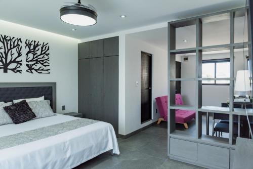 Кровать или кровати в номере Dreams Apartments 8. Loft a 9 minutos de la playa