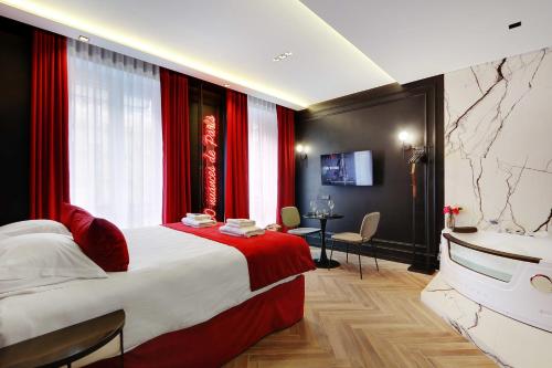 Krevet ili kreveti u jedinici u okviru objekta Luxurious private room - 2P - Les Halles