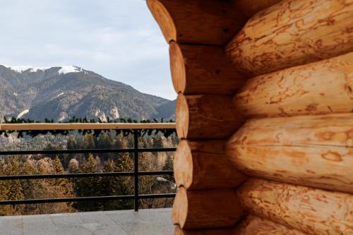 Pemandangan gunung umum atau pemandangan gunung yang diambil dari chalet