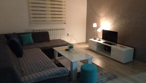 Istumisnurk majutusasutuses Apartman Garic