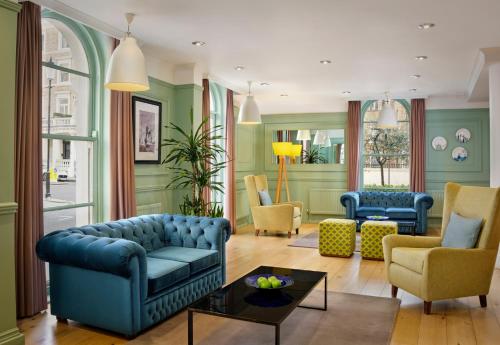 Khu vực ghế ngồi tại Citadines South Kensington London