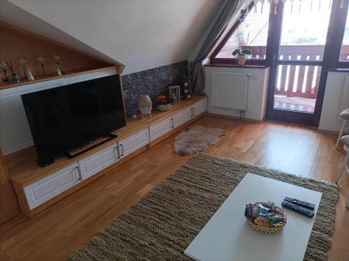 TV in/ali zabaviščno središče v nastanitvi Apartman Aisha