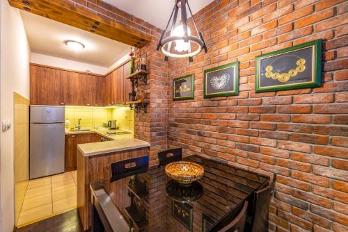 Köök või kööginurk majutusasutuses Ohrid Boutique Apartments