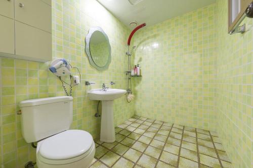 Clear morning pet friendly pension tesisinde bir banyo