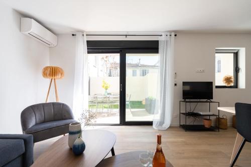 La Maison du Parc I Standing 3 chambres 8 pers Parking Clim Wifi Vélodrome電視和／或娛樂中心