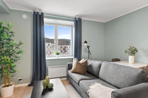 Atpūtas zona naktsmītnē Forenom Serviced Apartments Bergen Skottegaten