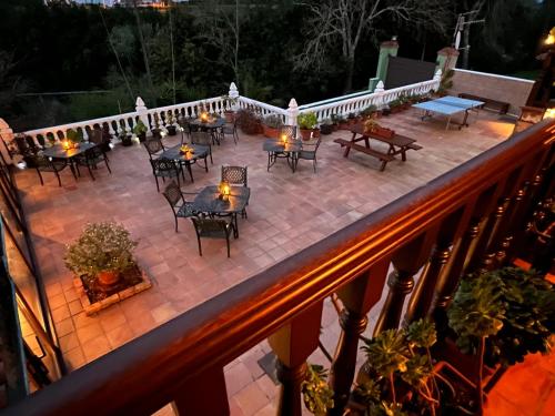 Balcony o terrace sa Posada La Vieja Escuela