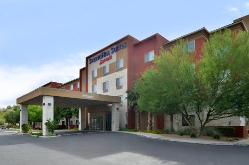 eine Darstellung der Vorderseite eines Hotels in der Unterkunft SpringHill Suites Las Vegas Henderson in Las Vegas