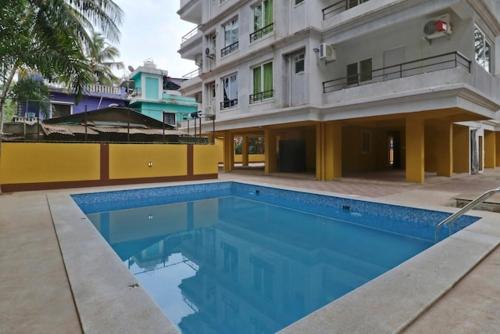 Luxury 2BHK Apartment near Calangute Baga beach with Pool 내부 또는 인근 수영장