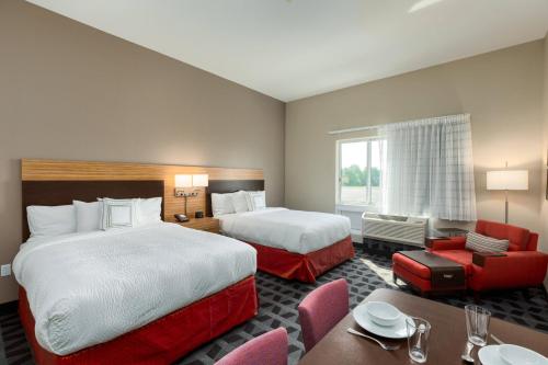 Кровать или кровати в номере TownePlace Suites by Marriott Owensboro