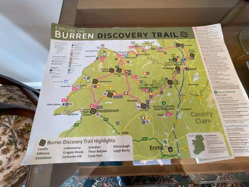 mapa burren disneyagency trailocation w obiekcie Ballylee w Galway