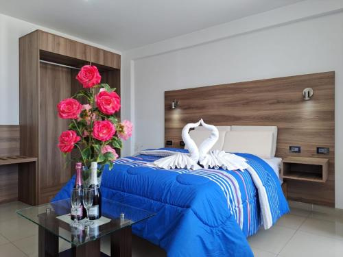 Katil atau katil-katil dalam bilik di PRIVATE ROOMS - DOWNTOWN AREQUIPA - Adults Only