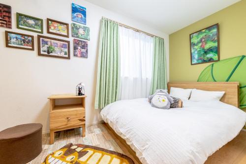 CuteFamilyHouse! 3LDK 6minShinjuku 3minJRsta Cozy,Fun,Bright! KidsFree Under6yrs में एक कमरे में एक या कई बेड