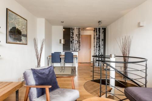 En sittgrupp på Apartment Alpenrose 2.5 mit Mitbenutzung SPA & Wellness - GRIWA RENT AG