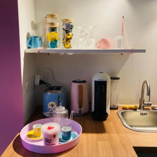 Naktsmītnes Barbapappart - Un studio coloré dans le centre de Rouen Ruānā fotogalerijas attēls