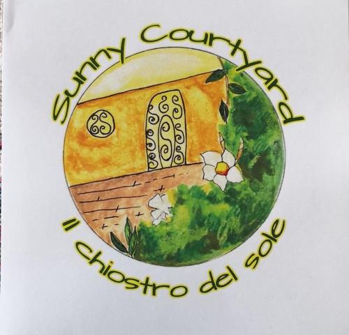 ピオンビーノにあるsunny courtyardの家図看板