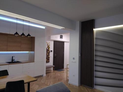 Virtuve vai virtuves zona naktsmītnē apartament ultracentral Pathfinder