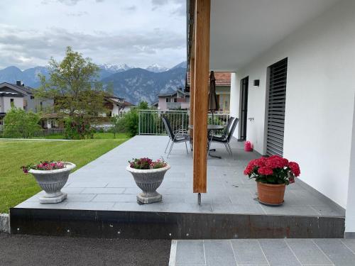 Vue générale sur la montagne ou vue sur la montagne depuis l'appartement